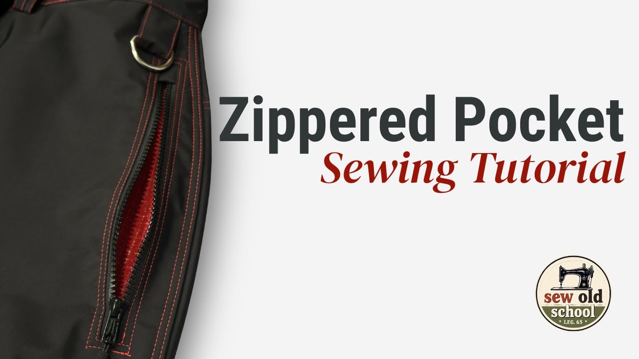 How to Sew a Zippered Pocket | Easy Step-by-Step Tutorial for Snow Pants & Outdoor Gear