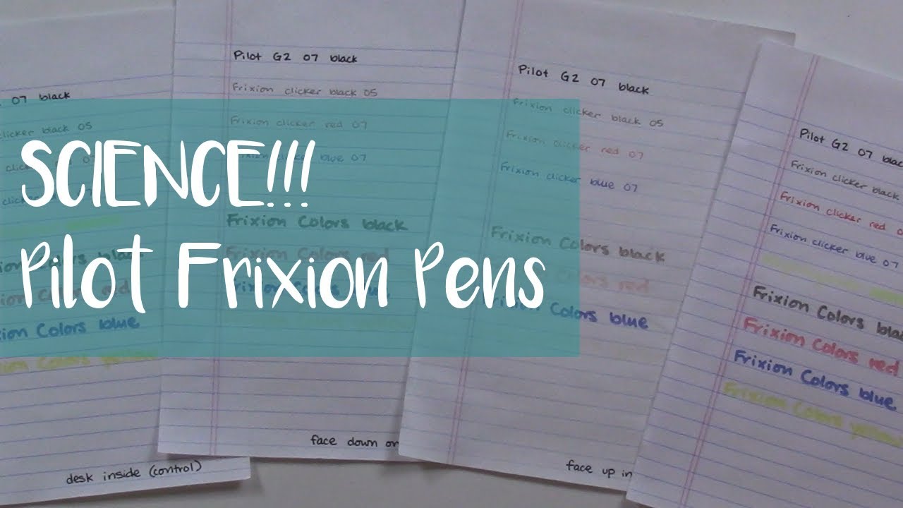 I Left Frixion Ink In a Hot Car All Day
