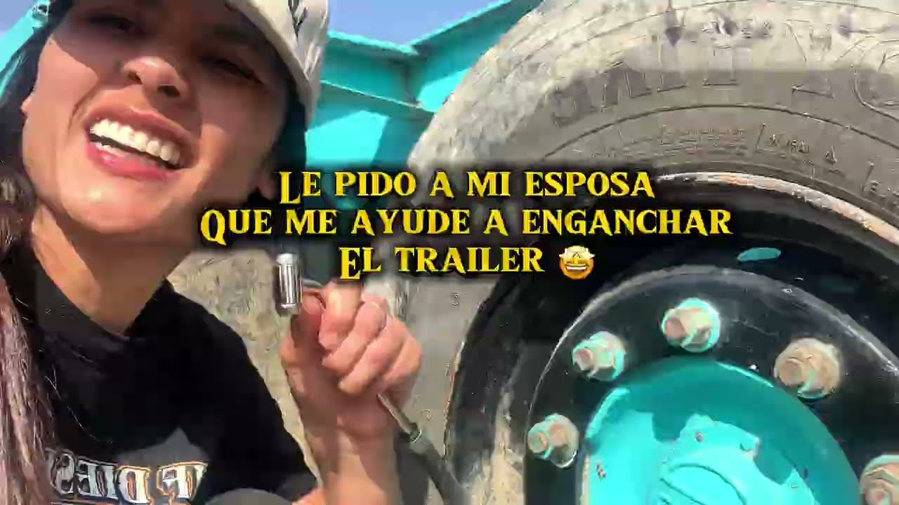 Enseñándole a mi esposa a enganchar con la Scania, nos fuimos en cabezote a enganchar en  Cartagena 