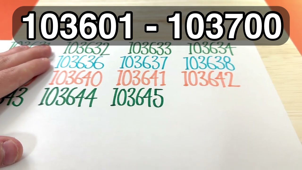 ✍️ Writing 103601 to 103700