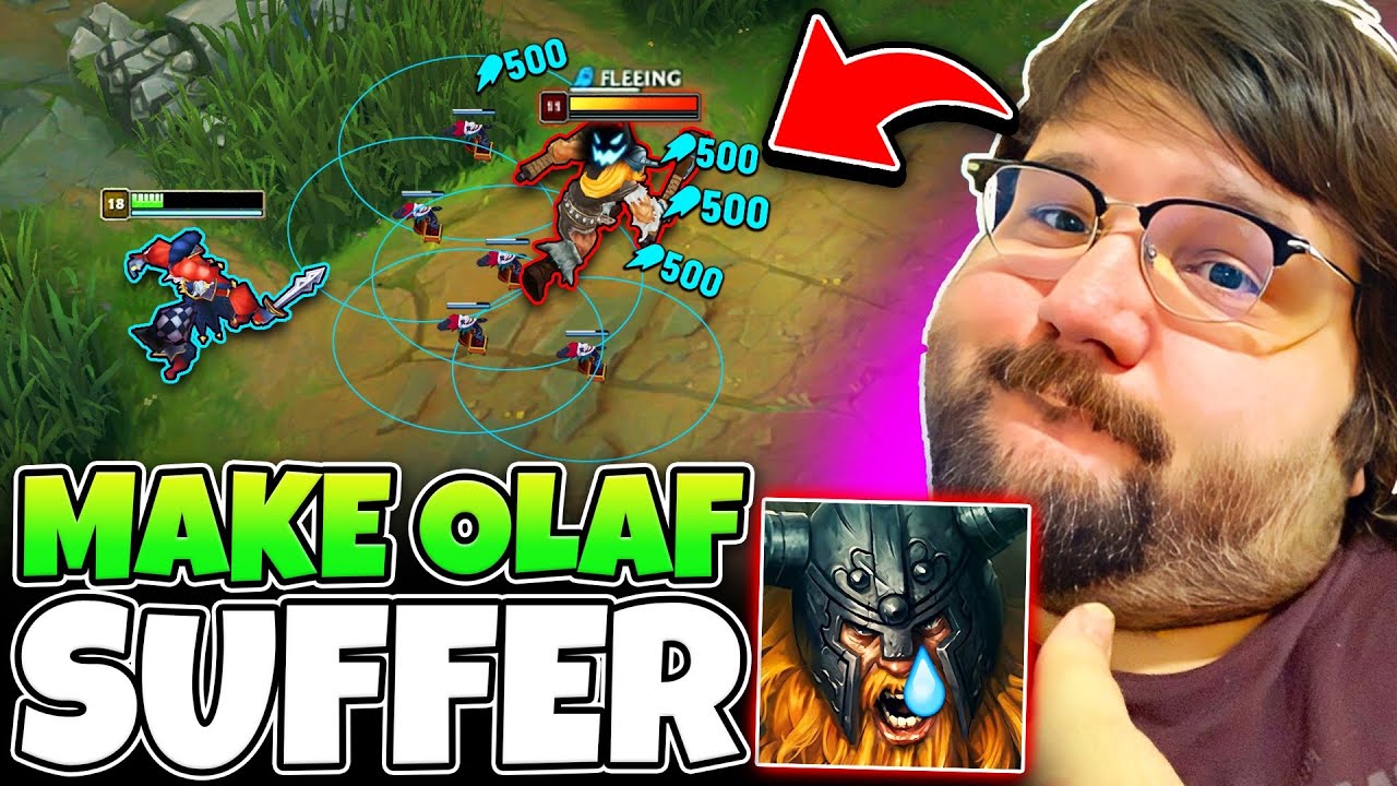 I MADE THIS OLAF PLAYER HATE HIS LIFE! (HILARIOUS AP SHACO BAITS)