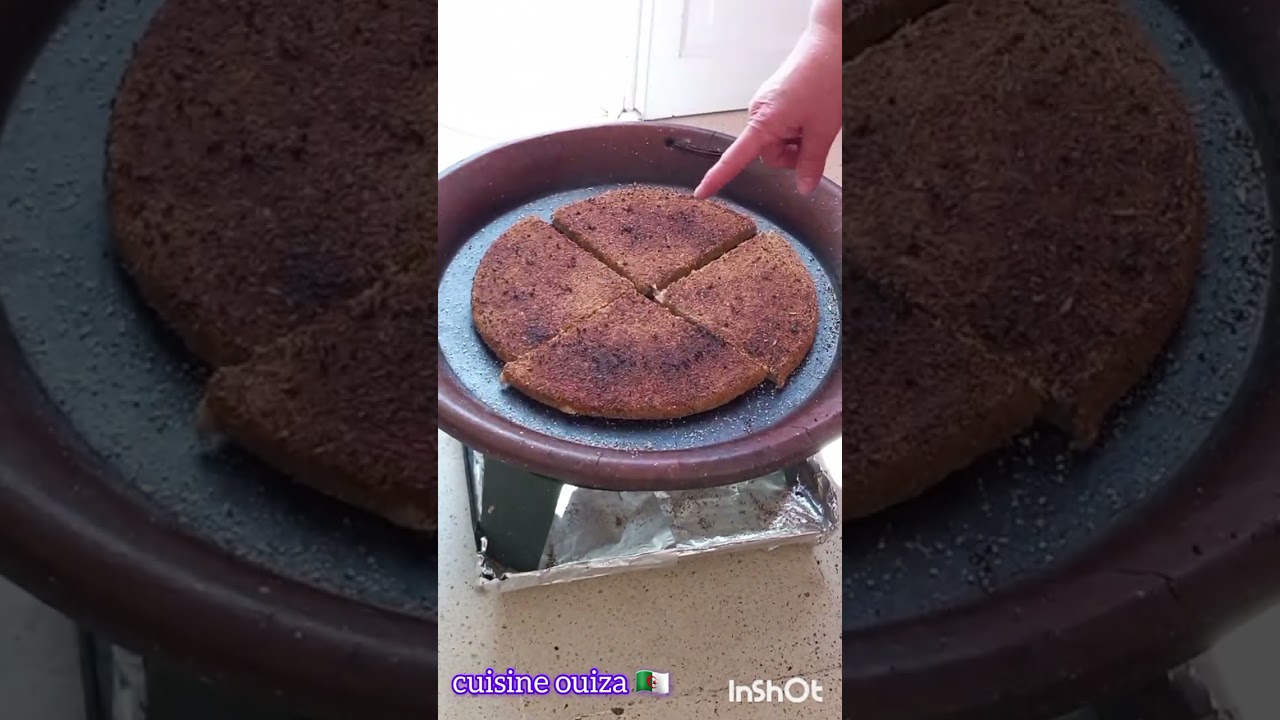 الأكلات لي لازم تاكلوها في #رمضان زوج #وصفات-صحية 💯 #كسرة الشعير تاع لقبايل طرية قاطو مع حميس فالفرن