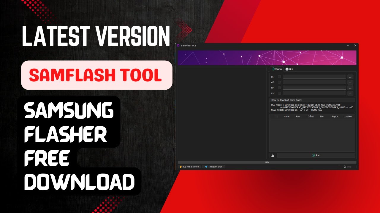 SamFlash Tool v4.1 Samsung Flasher Latest Version