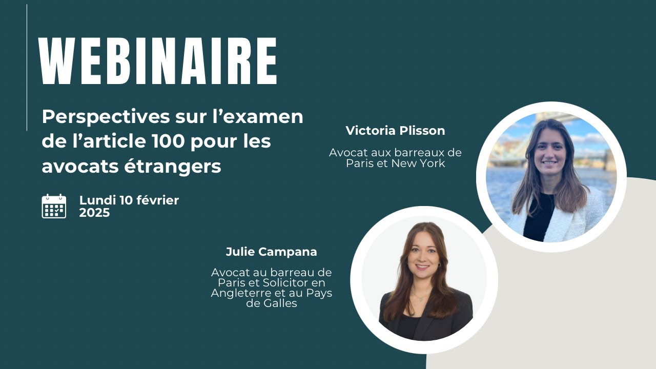 Examen de l’article 100 pour les avocats étrangers