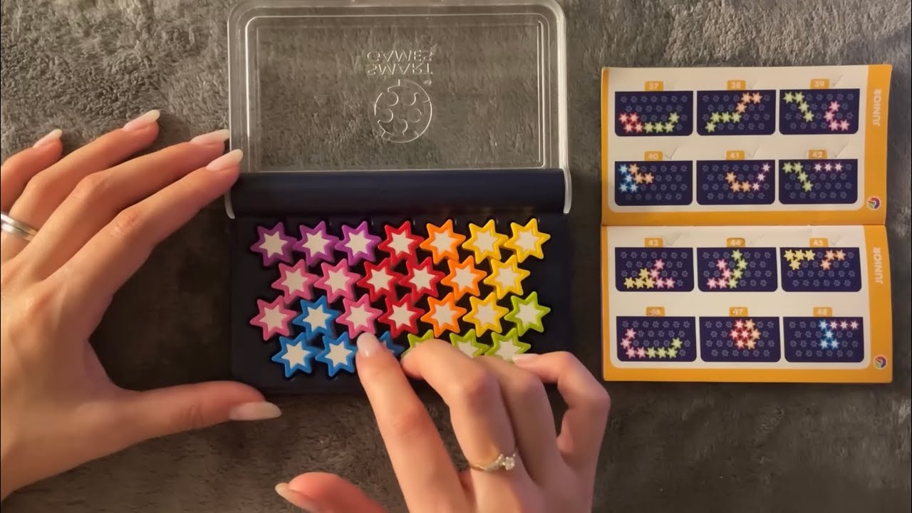 😴 ASMR - Playing IQ Star Puzzle (3) - Clicky Whispering