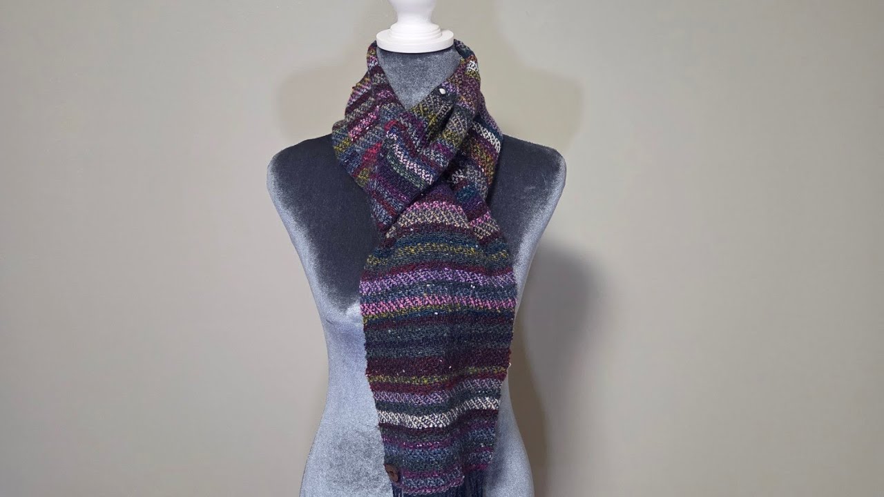Weaving a twill scarf from handwoven yarn