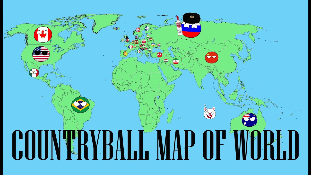Creating a countryball map of world #1│Timelapse│DuckThatShit