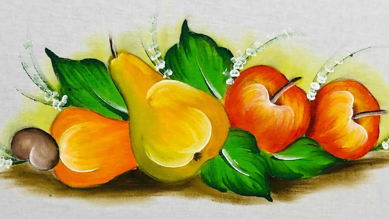 Pintura gestual em tecido