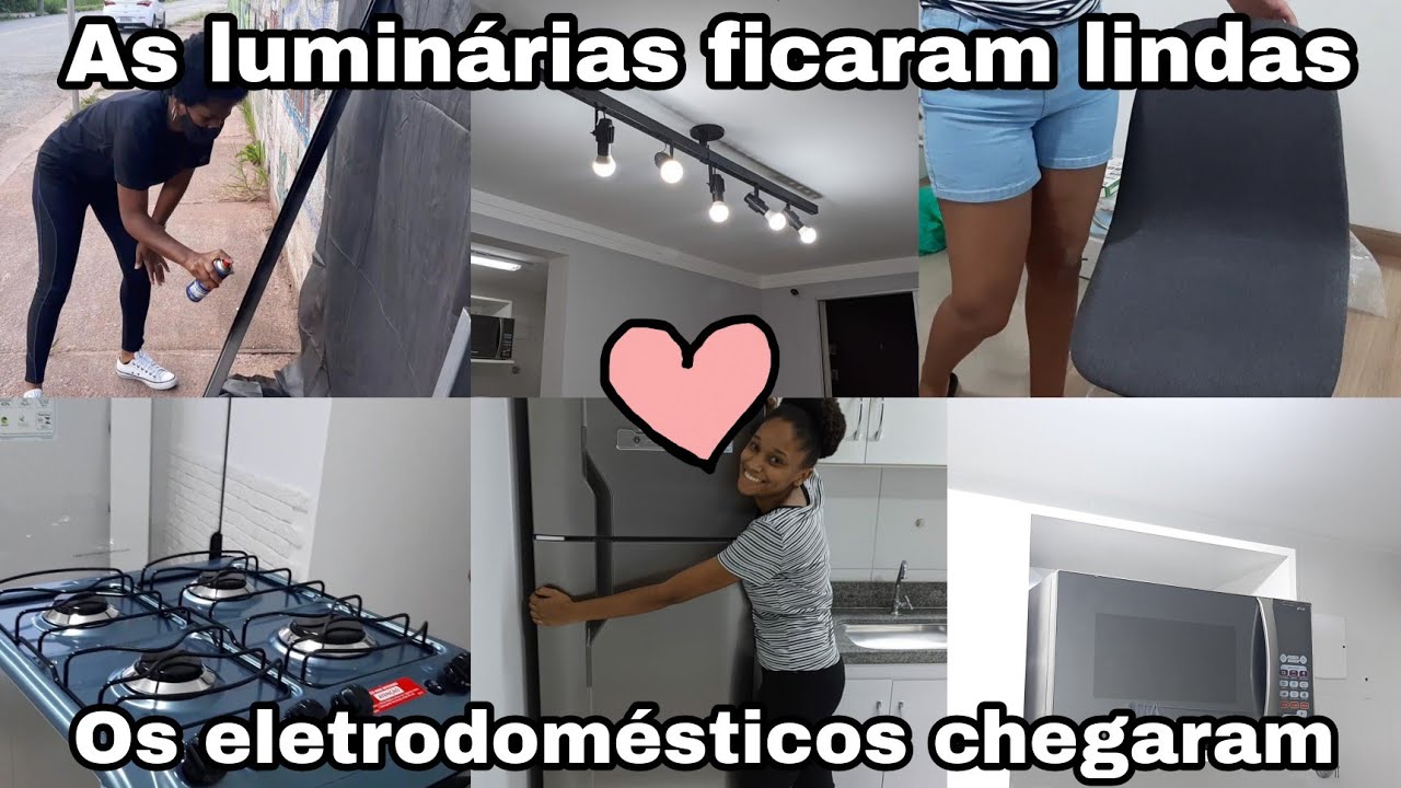 CHEGARAM os ELETRODOM&Eacute;STICOS| O pai do Victor fez LUMIN&Aacute;RIAS❤ficaram lindas| MICRO-ONDAS com GRILL