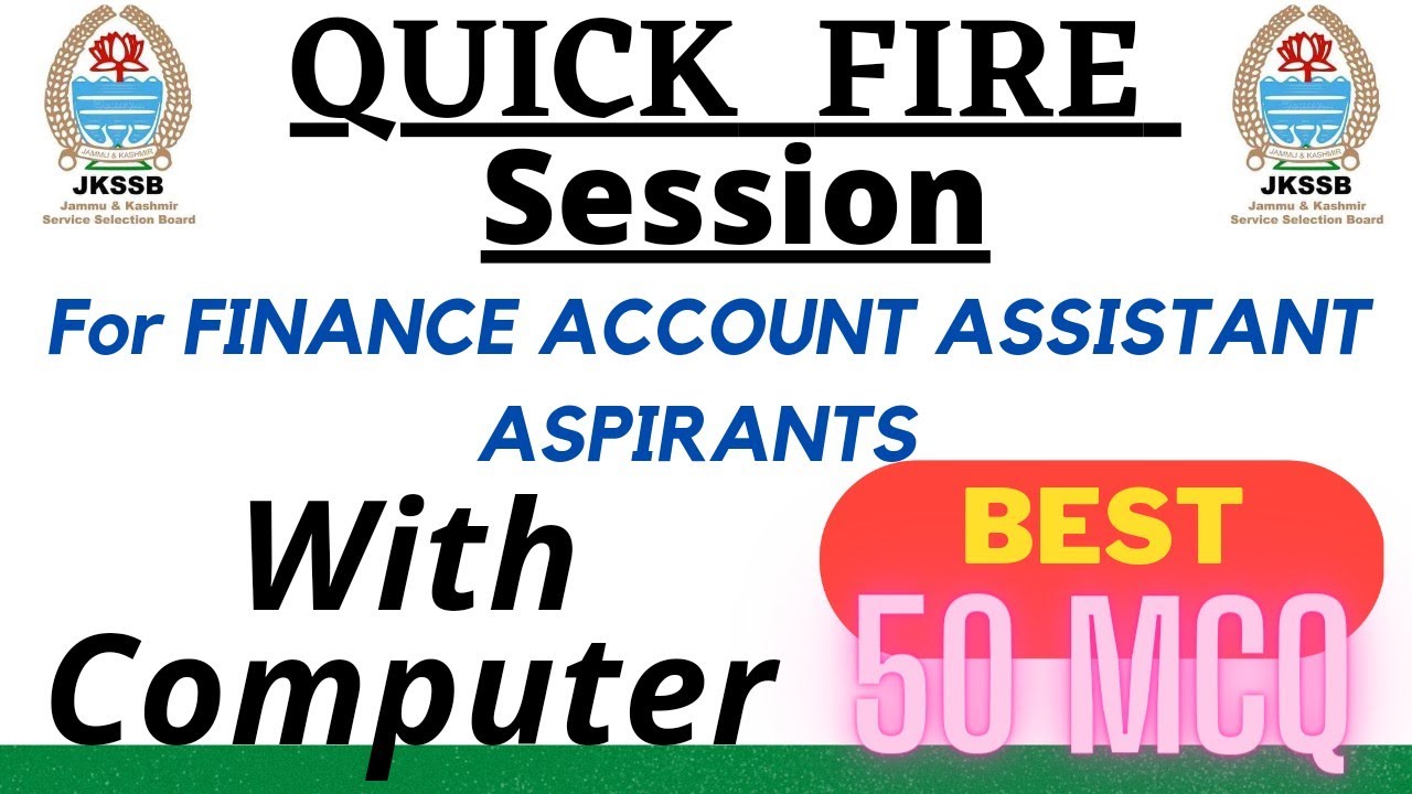 50 MCQ on Computer || Quick Fire Session || For FAA Exam || By Mohd. Iqbal Sir