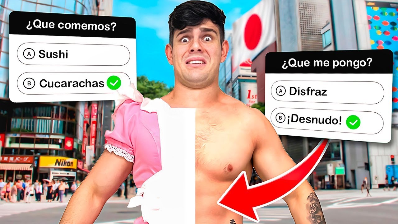 MIS SEGUIDORES ELIGEN MI VIDA EN JAPÓN!! 🎁🇯🇵 [RETO 24H ⏳] **Te vas a PARTIR LA P1NG4** 😂