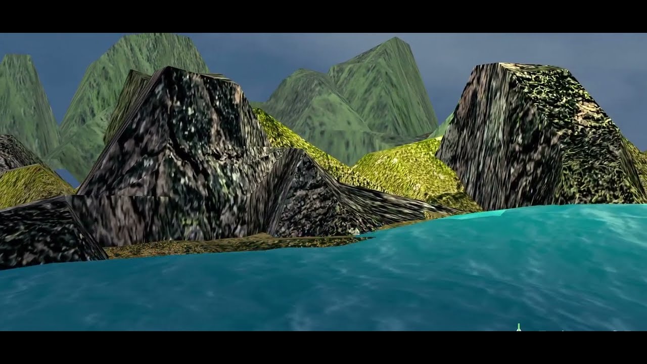 Beautiful Terrain and Ocean Animation in Prisma3D| 3D mountains and ocean in Prisma 3D (Mobile)