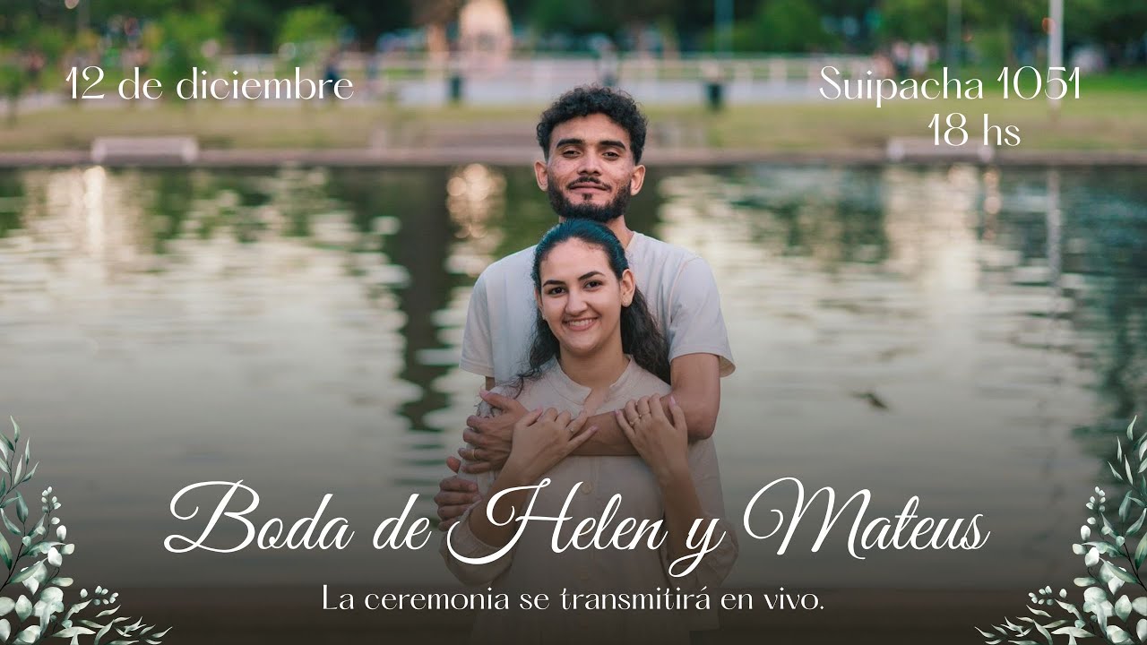 Boda Helen y Mateus - 12 de diciembre 2025 | Iglesia Bautista Cristo Viene.