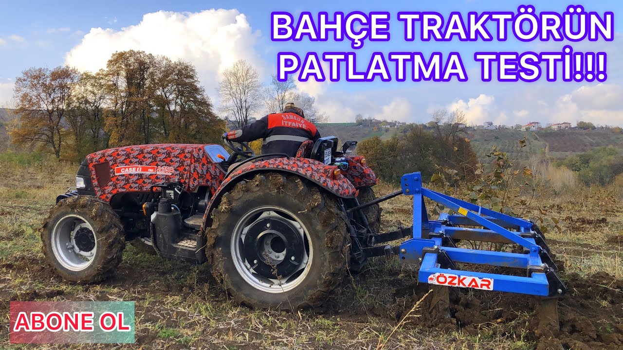 BU BAHÇE TİPİ TRAKTÖR ÇOK GÜÇLÜ!!! CASE JX 75 B 7Lİ PATLATMA İLE İMTİHANI!!!