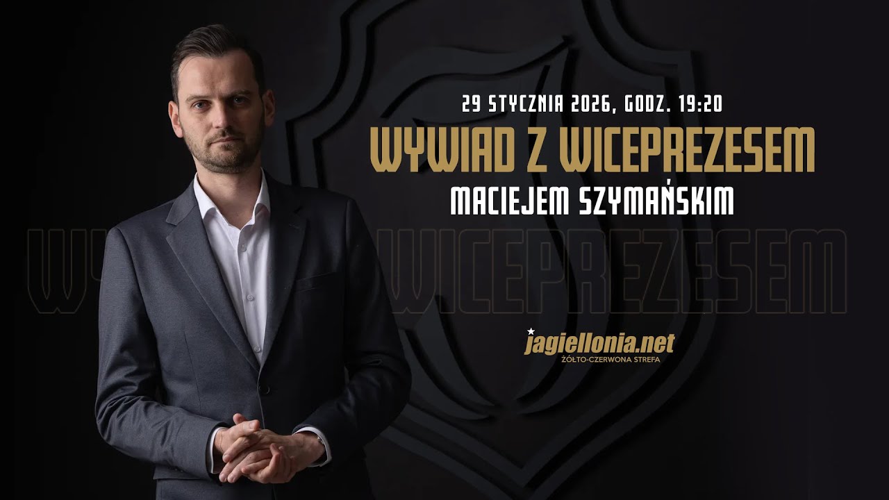 Wywiad Jagiellonia.net - Wiceprezes Zarządu Dyrektor Zarządzający Jagiellonii Maciej Szymański
