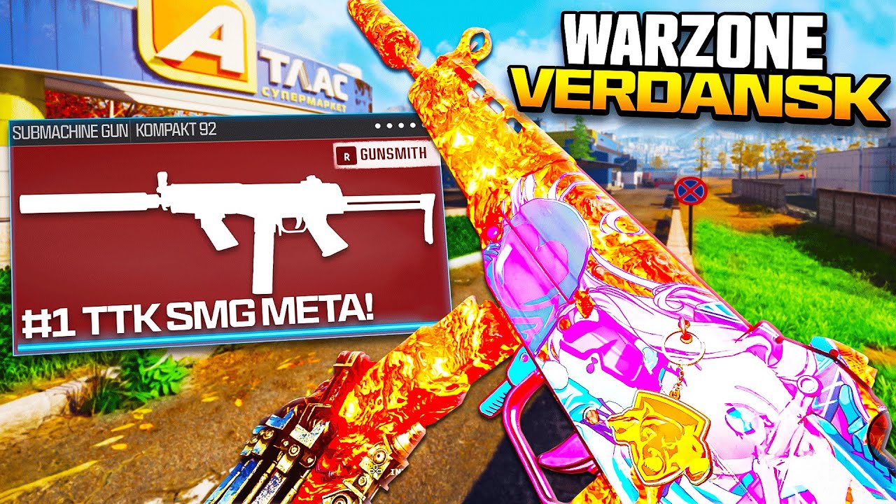 WARZONE: Now the FASTEST KILLING SMG in Verdansk Warzone! 👑 (Warzone Meta Loadout)