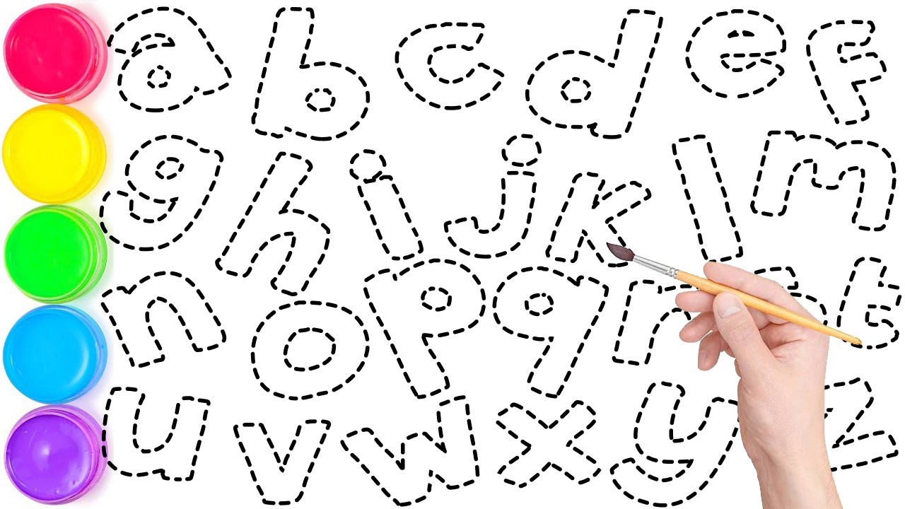 Phonics Song with Coloring Page, Paint-Along ABCs: Grab Your Brush and Join Us!, KS ART