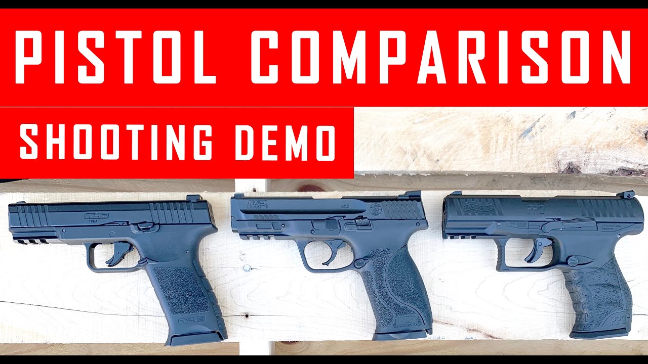 Сравнение и стрельба из учебных пистолетов T4E Walther PPQ/Smith and Wesson/TPM1