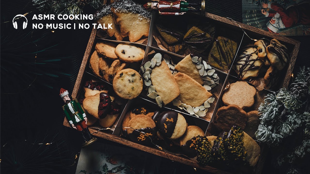 🎧 NO MUSIC | NO TALK - Christmas Cookie Box 2022 - Dough with ONLY 3 INGREDIENTS