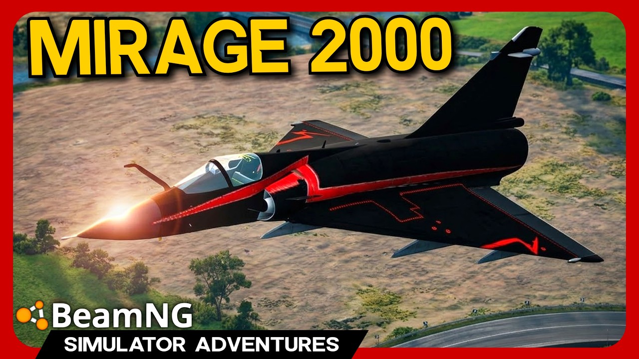 BeamNG's BEST Fighter Jet NOW HAS WEAPONS! - Mirage 2000 Mod