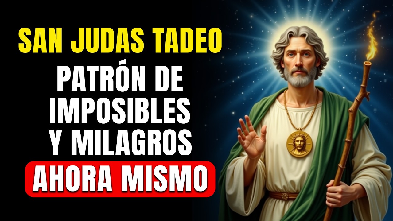ORACIÓN PODEROSA a SAN JUDAS TADEO para recibir un milagro imposible urgentes difíciles desesperadas