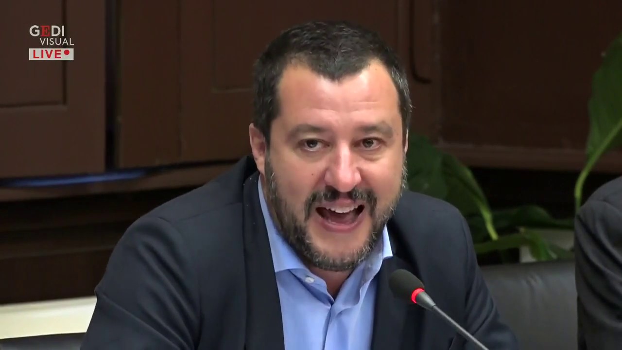 Milano, comitato provinciale per l'ordine e la sicurezza pubblica: la conferenza stampa di Salvini