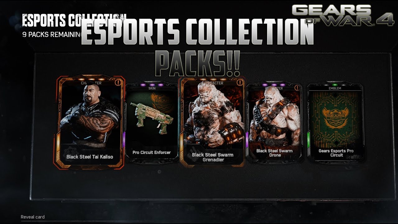 Gears of War 4 - ESPORTS COLLECTION PACKS!! (100$ WORTH OF CASES) I FINALLY GOT HIM😍