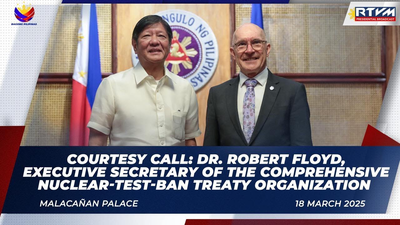 Courtesy Call: Dr. Robert Floyd, Exec. Secretary of the Comprehensive Nuclear-Test-Ban Treaty Org.