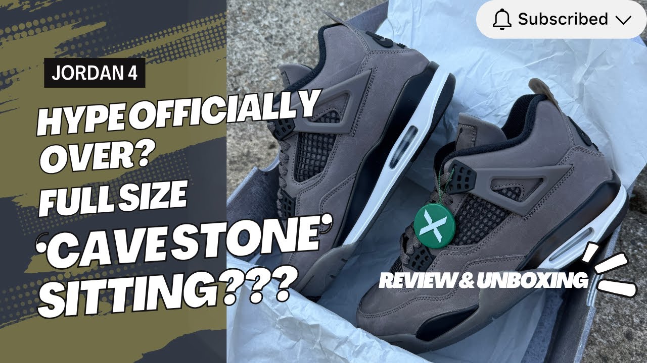 Has the Jordan 4 hype officially died with the new Jordan 4 'Cave Stone' release? Not SOLD OUT!
