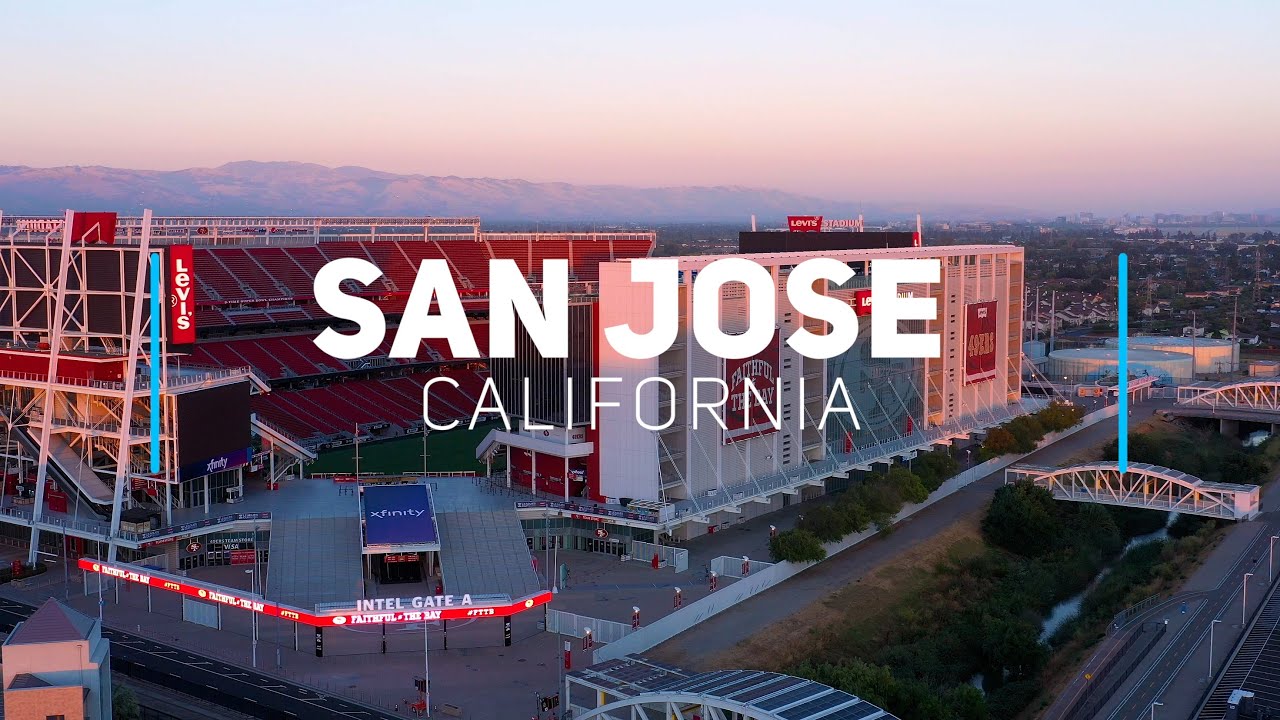 San Jose and Levi's Stadium, California | 4K drone video