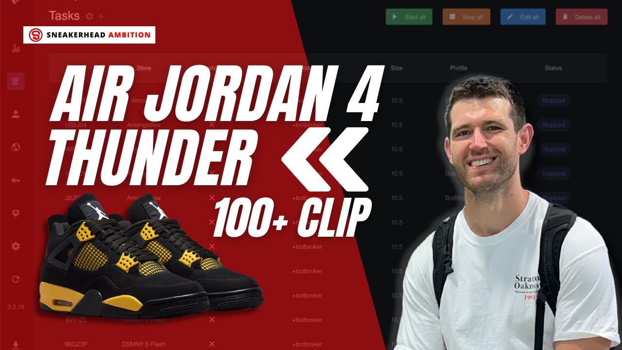 Air Jordan 4 Thunder Live Cop: Wrath, Valor, & Chegg