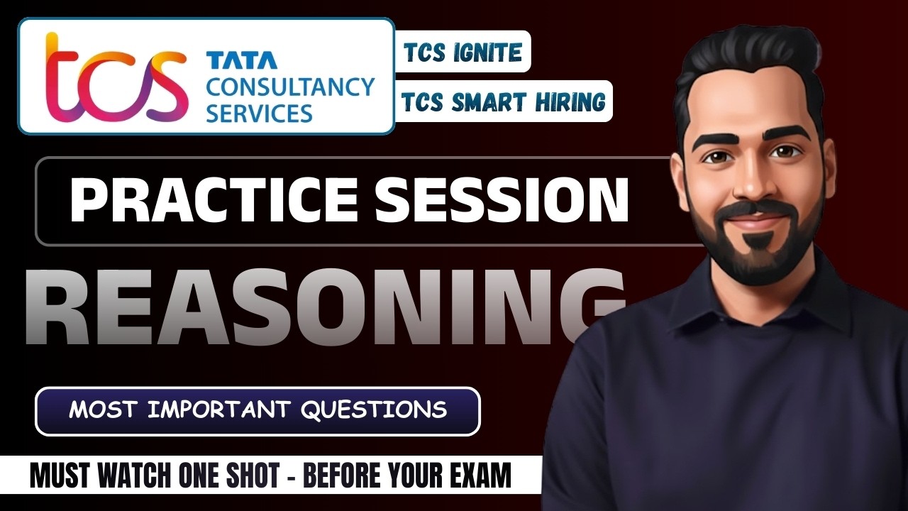 TCS Ignite & Smart Hiring 2026 🔥 Reasoning Practice Session | Most Important Questions (One Shot)