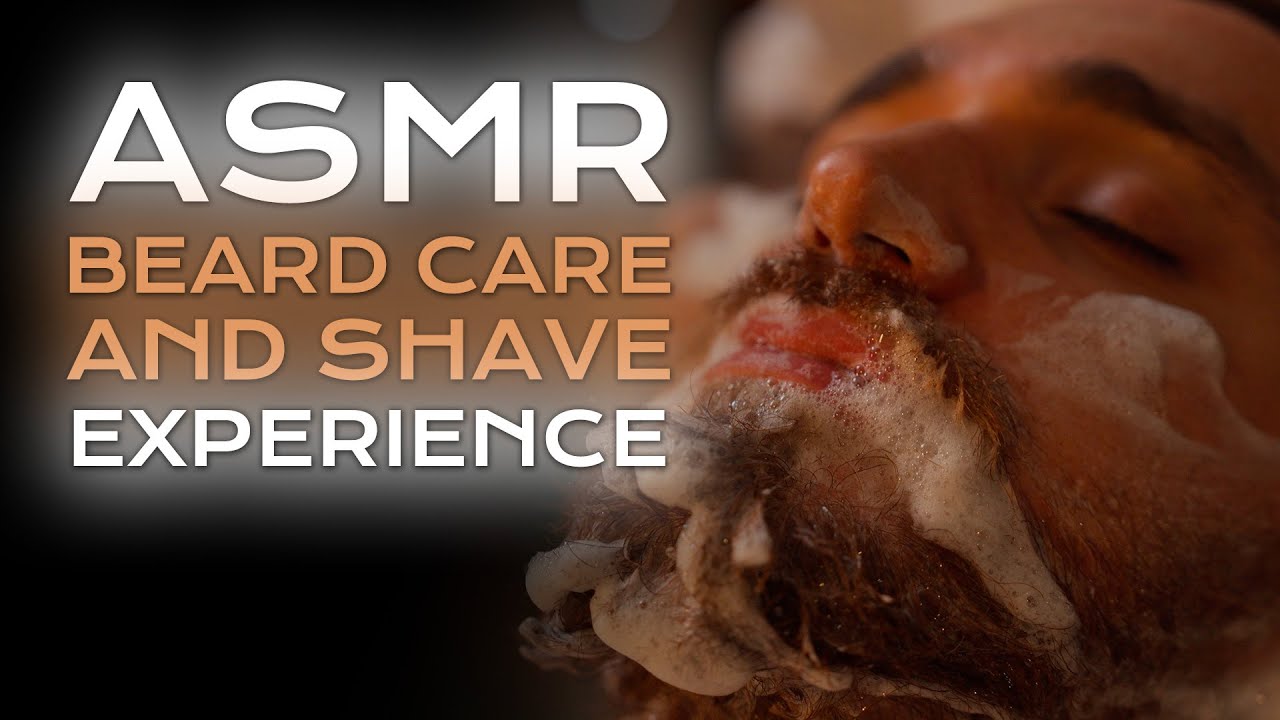 ASMR Beard Care and Shave Experience 💆🏻‍♂