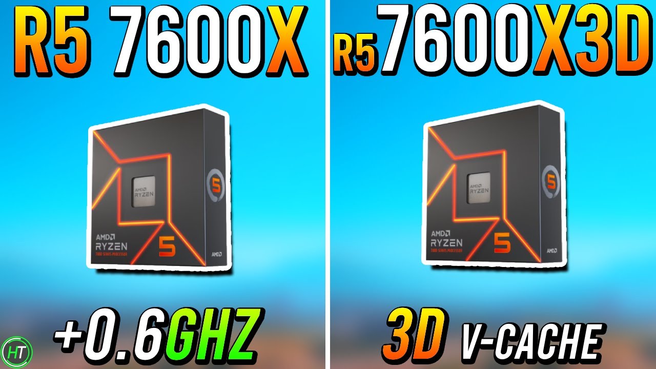 Ryzen 5 7600X против Ryzen 5 7600X3D — 3D лучше?