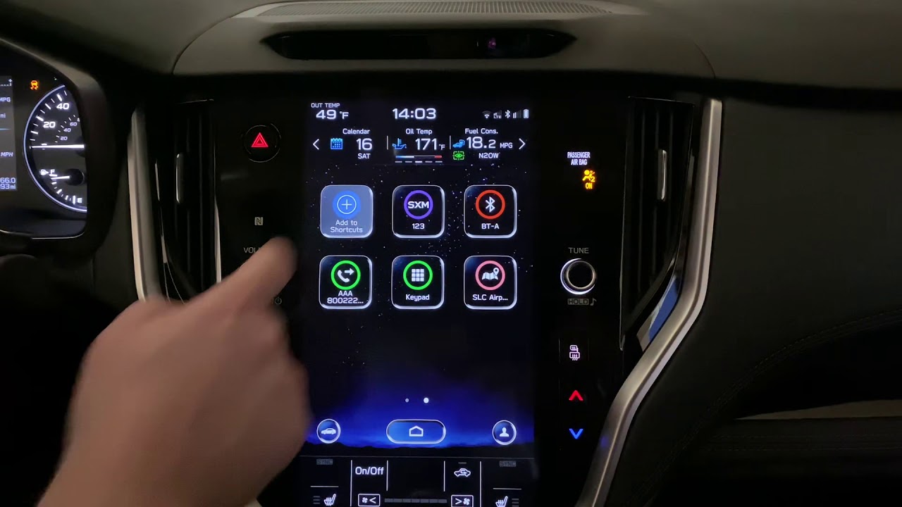 2020 Subaru Outback: Shortcuts