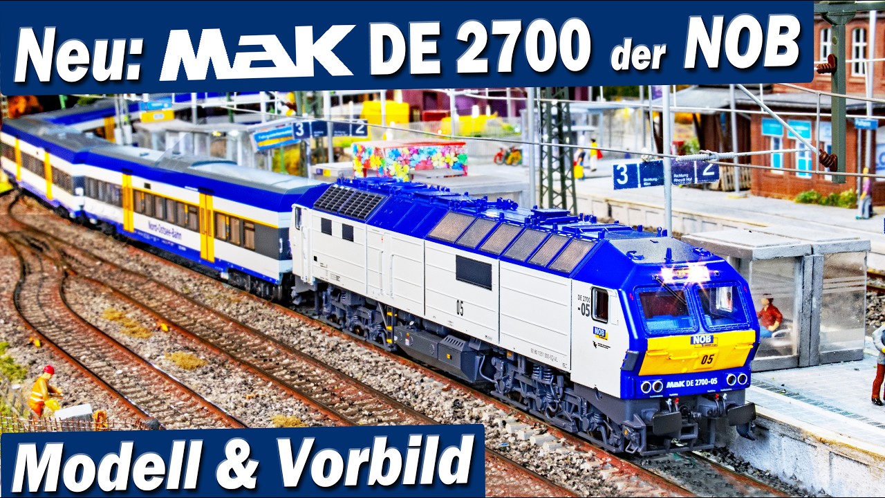 Brandneu: MaK DE 2700-05 NOB von ASM - Modell & Vorbild (inkl. Alpen-Sylt Nachtexpress )