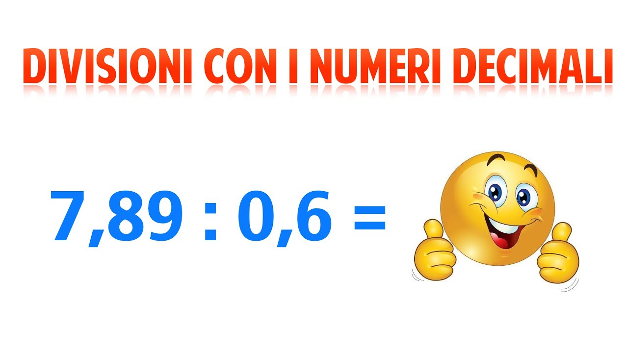 Divisioni con i numeri decimali - videolezione di matematica