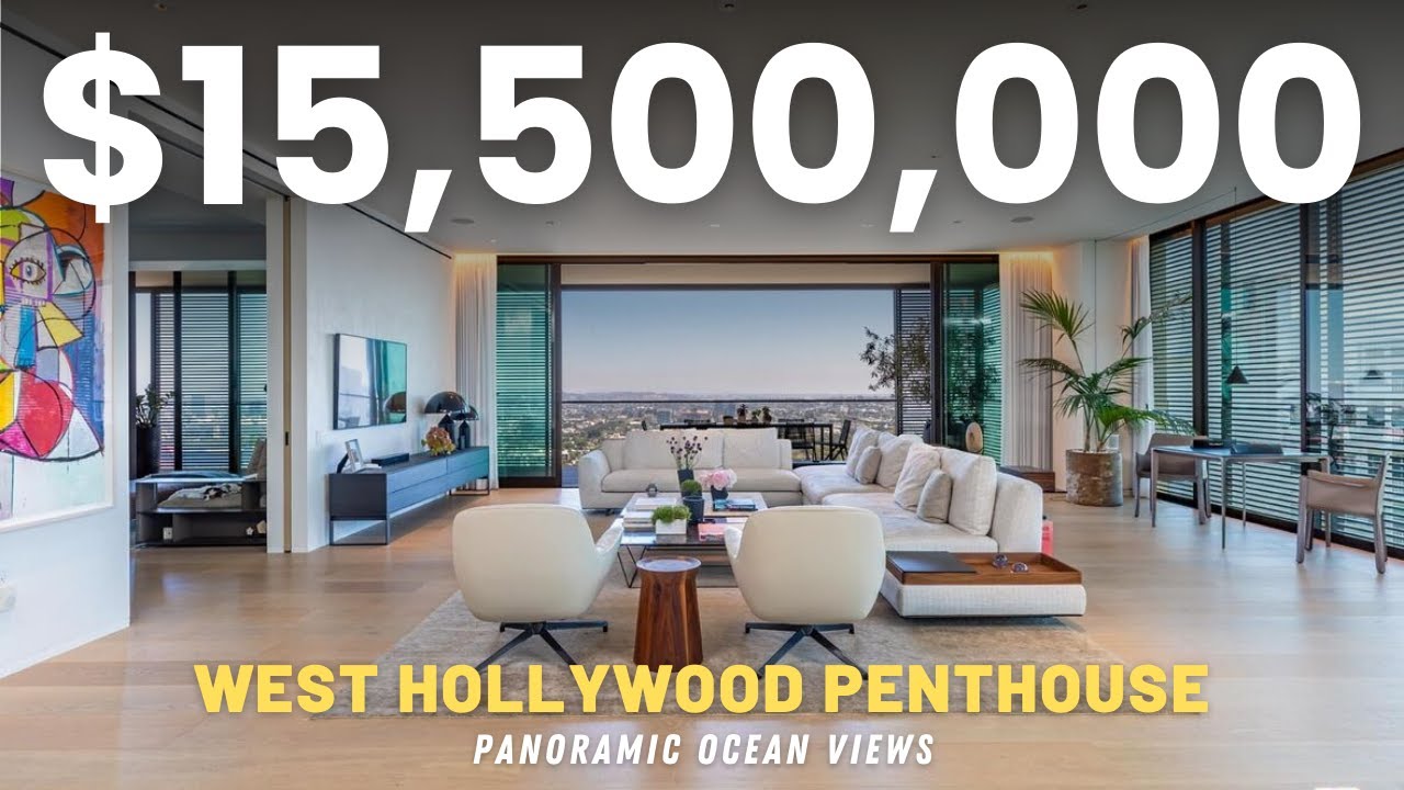 $15.5M West Hollywood Penthouse with Panoramic Ocean Views