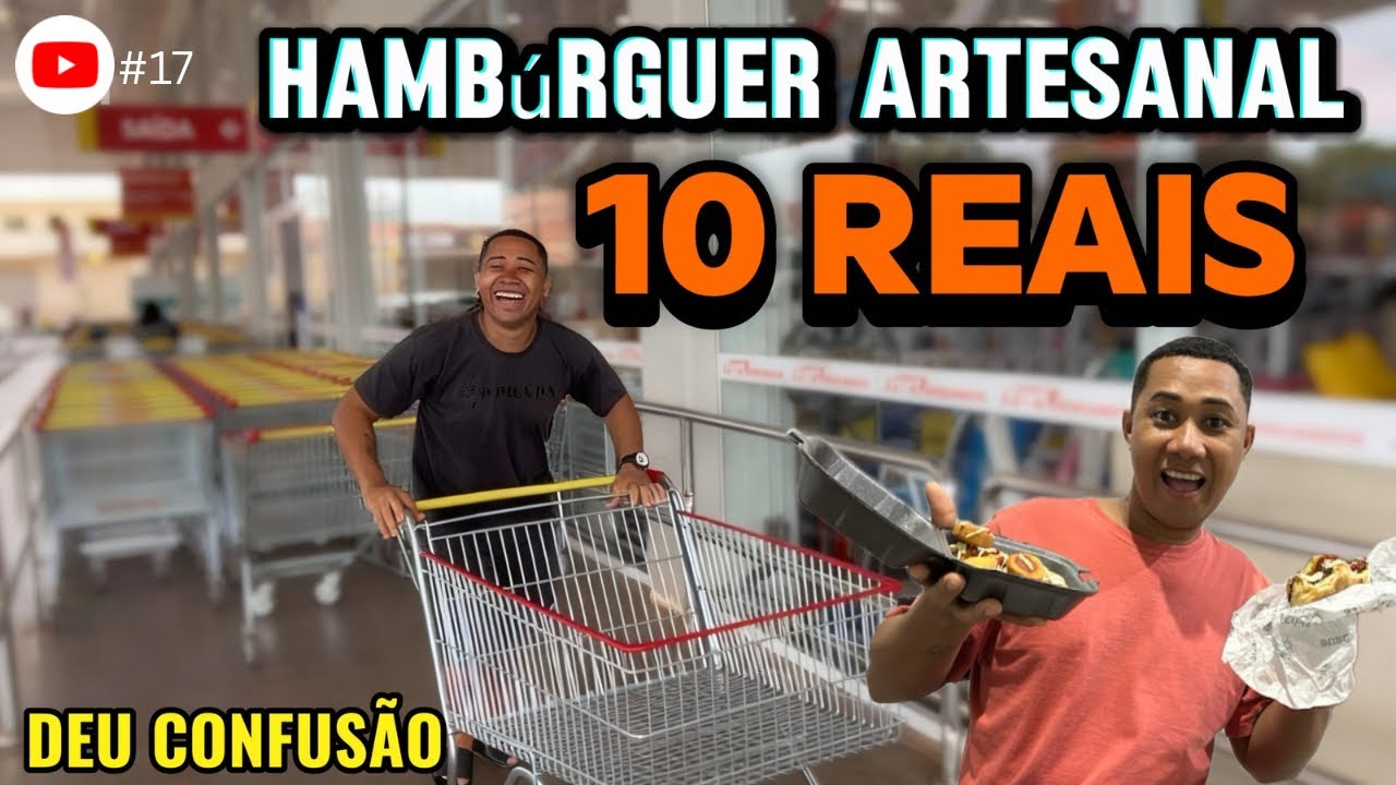 Provando hambúrguer de 10 reais e fazendo compras! #17