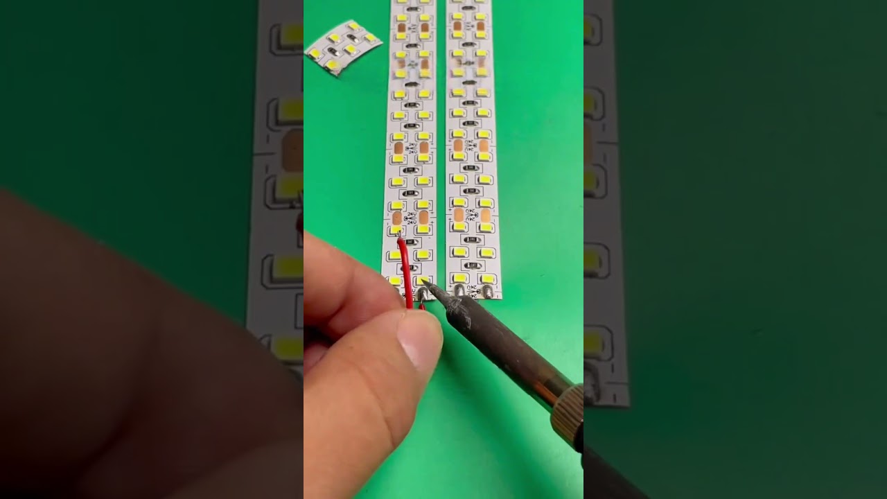 How to make proper joint soldering LED strip|| #led #ledlights #soldering #shorts
