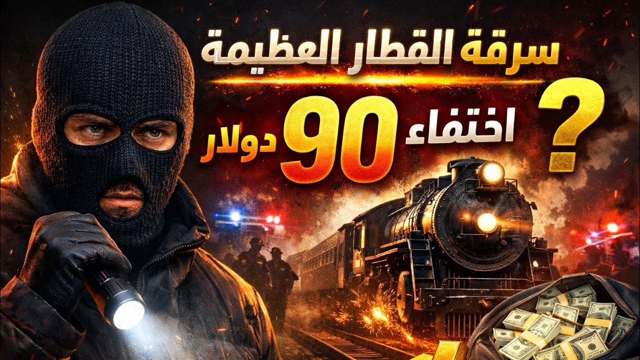 سرقة القطار العظيمة: اختفاء 90 مليون دولار! 🚂💰