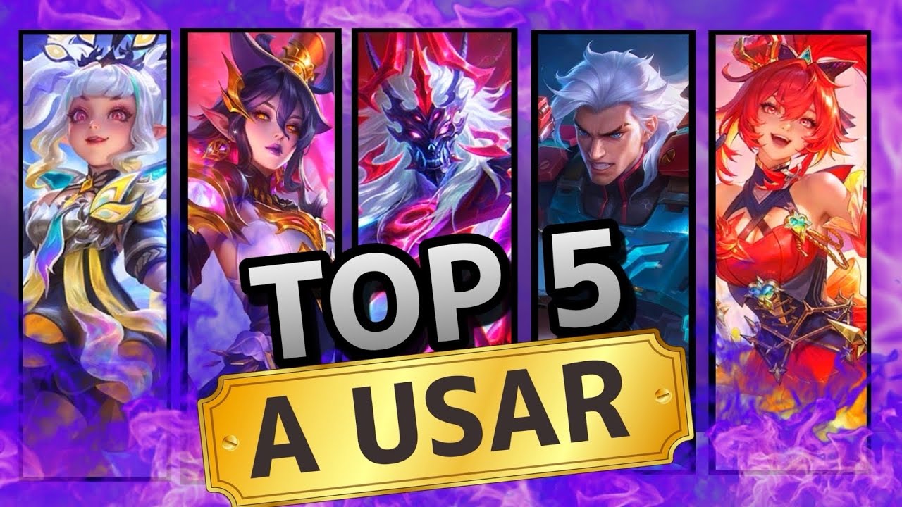TOP 5 HEROES QUE TIENES QUE USAR ACTUALMENTE | Los Mejores Heroes Para Usar Y Ganar Partidas