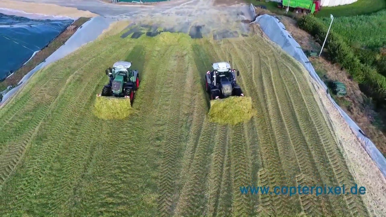Silomaisernte 2016 für die Biogasanlage Wessel Ellermann
