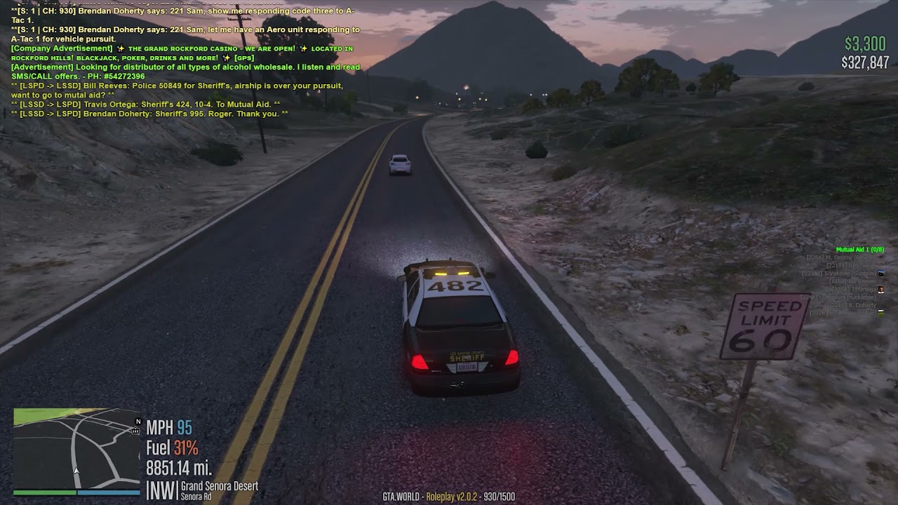 [GTA:WORLD] LSSD - Countywide Pursuit