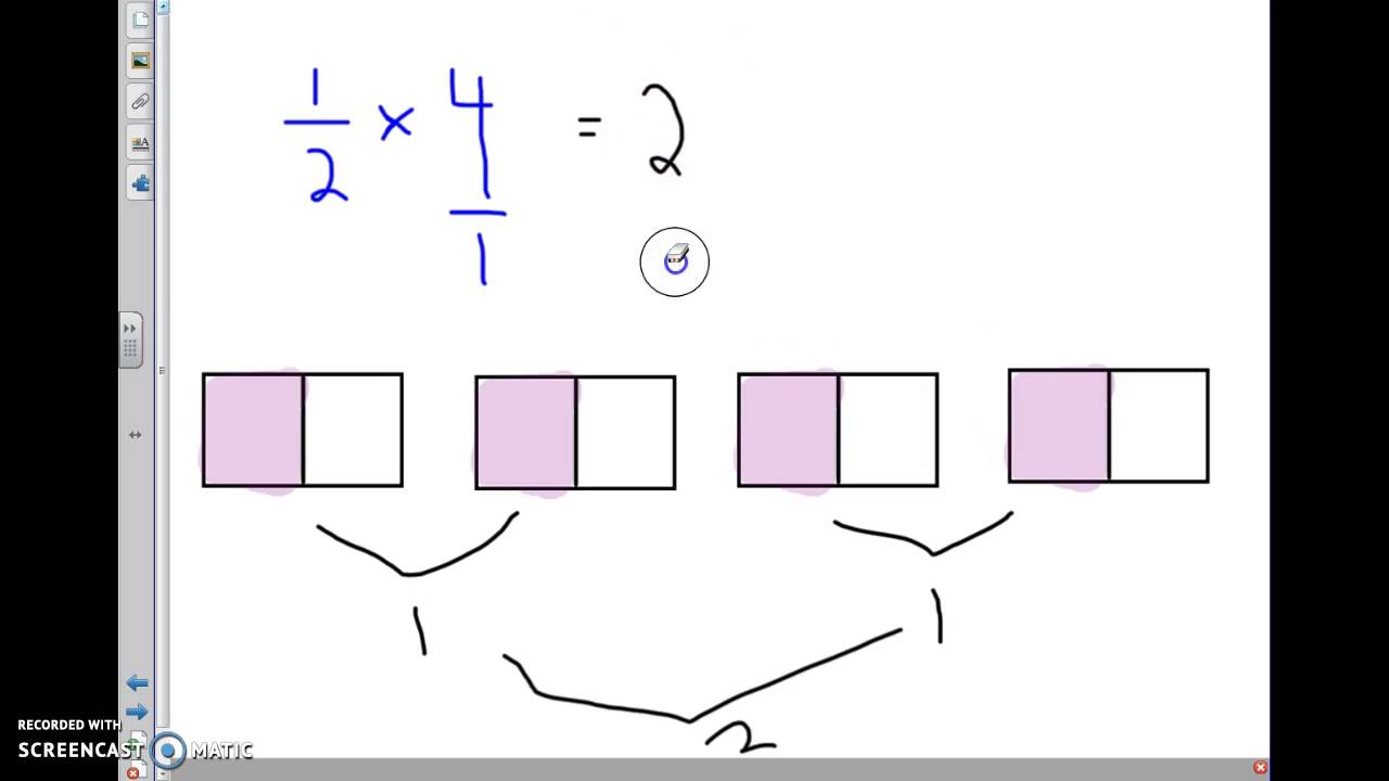 multiplying fractions by whole numbers (5.NF.B.4)