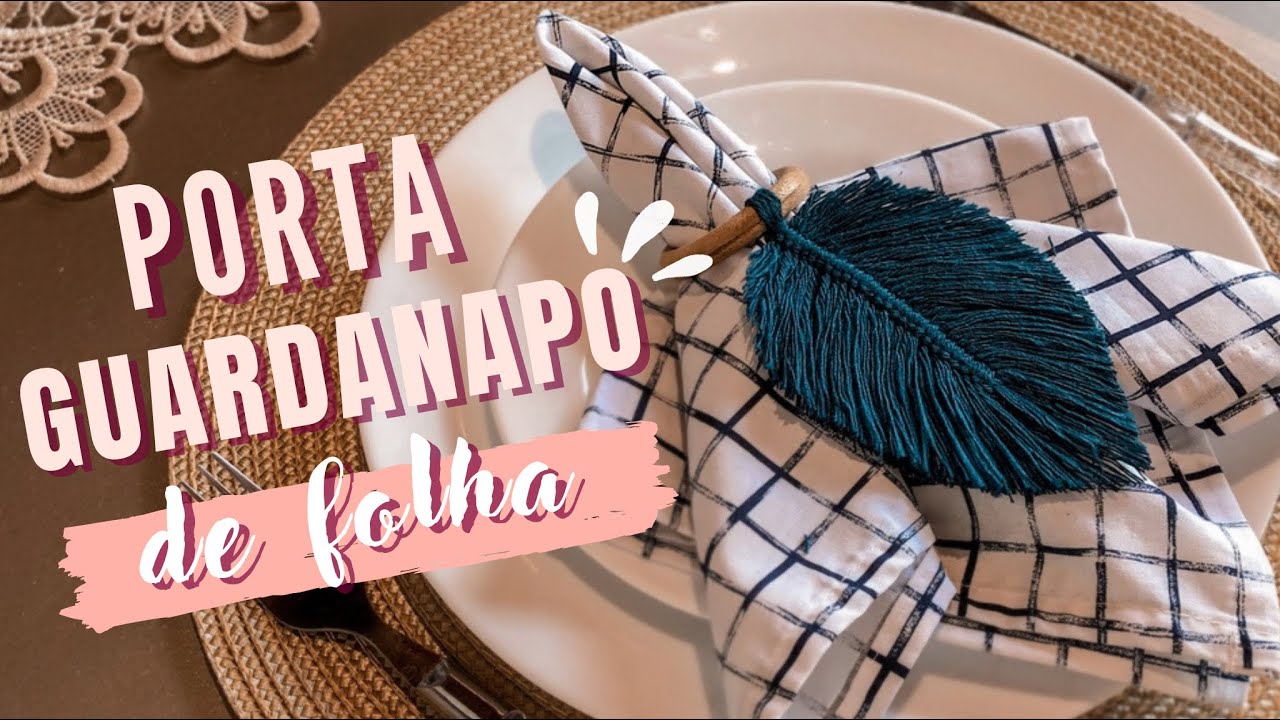 DIY - Porta guardanapo de FOLHA 