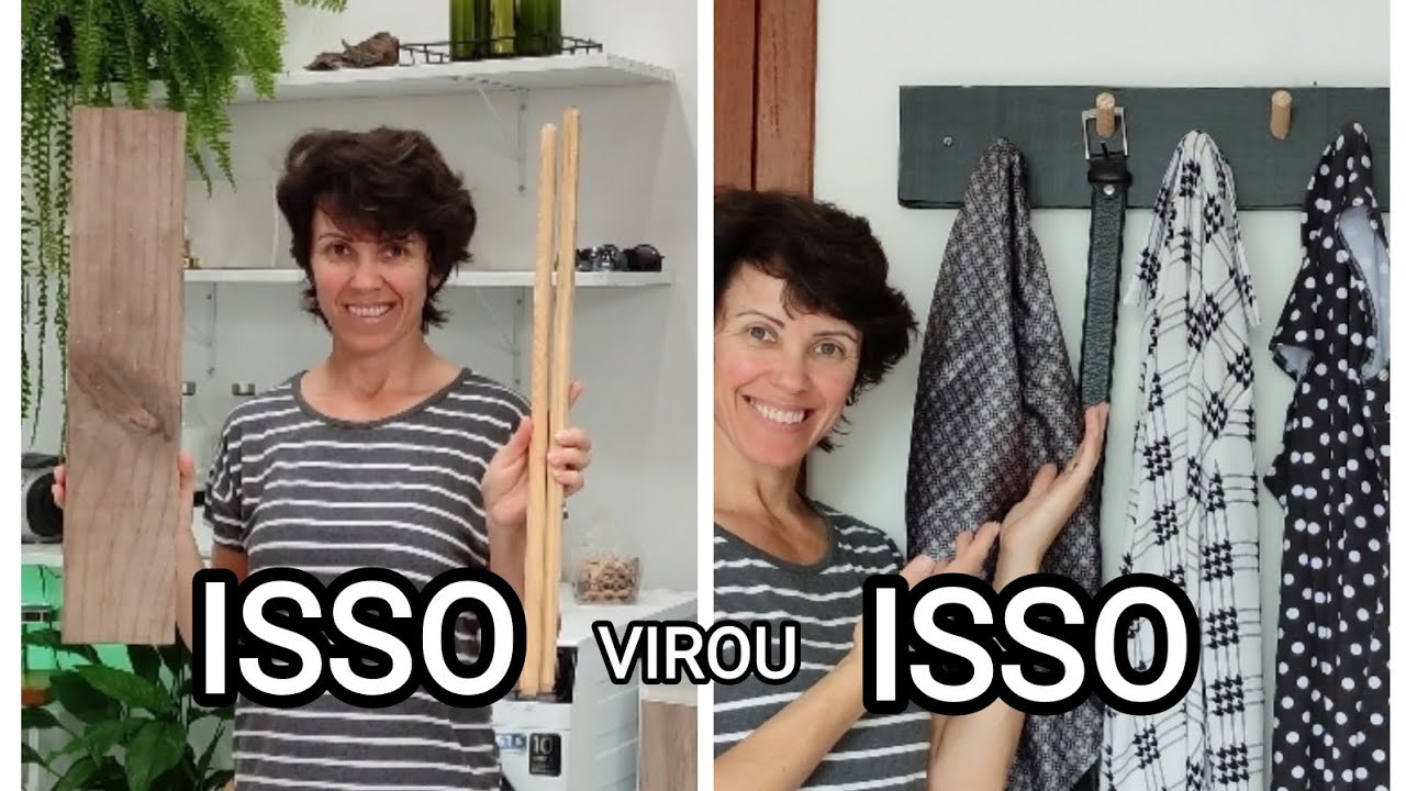 ISSO virou ISSO | DIY | TRANSFORMANDO MADEIRAS EM PEÇA ÚTIL | FAÇA VOCÊ MESMO