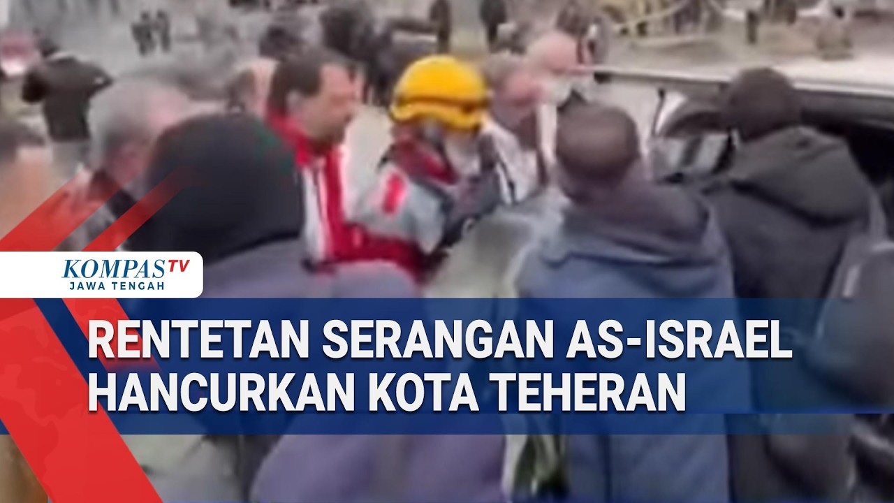 Rentetan Serangan AS-Israel Hancurkan Kota Teheran
