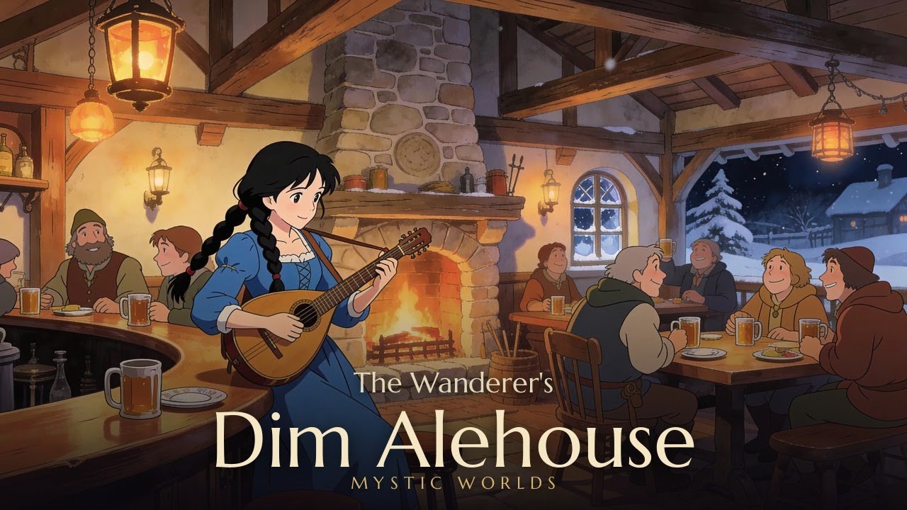 The Wanderer's Dim Alehouse | Mystic Worlds Folk Music for Reading & Deep Calm