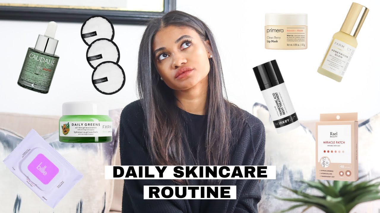 CLEAN BEAUTY SKINCARE ROUTINE // daily skincare obsessions & products I cannot live without!